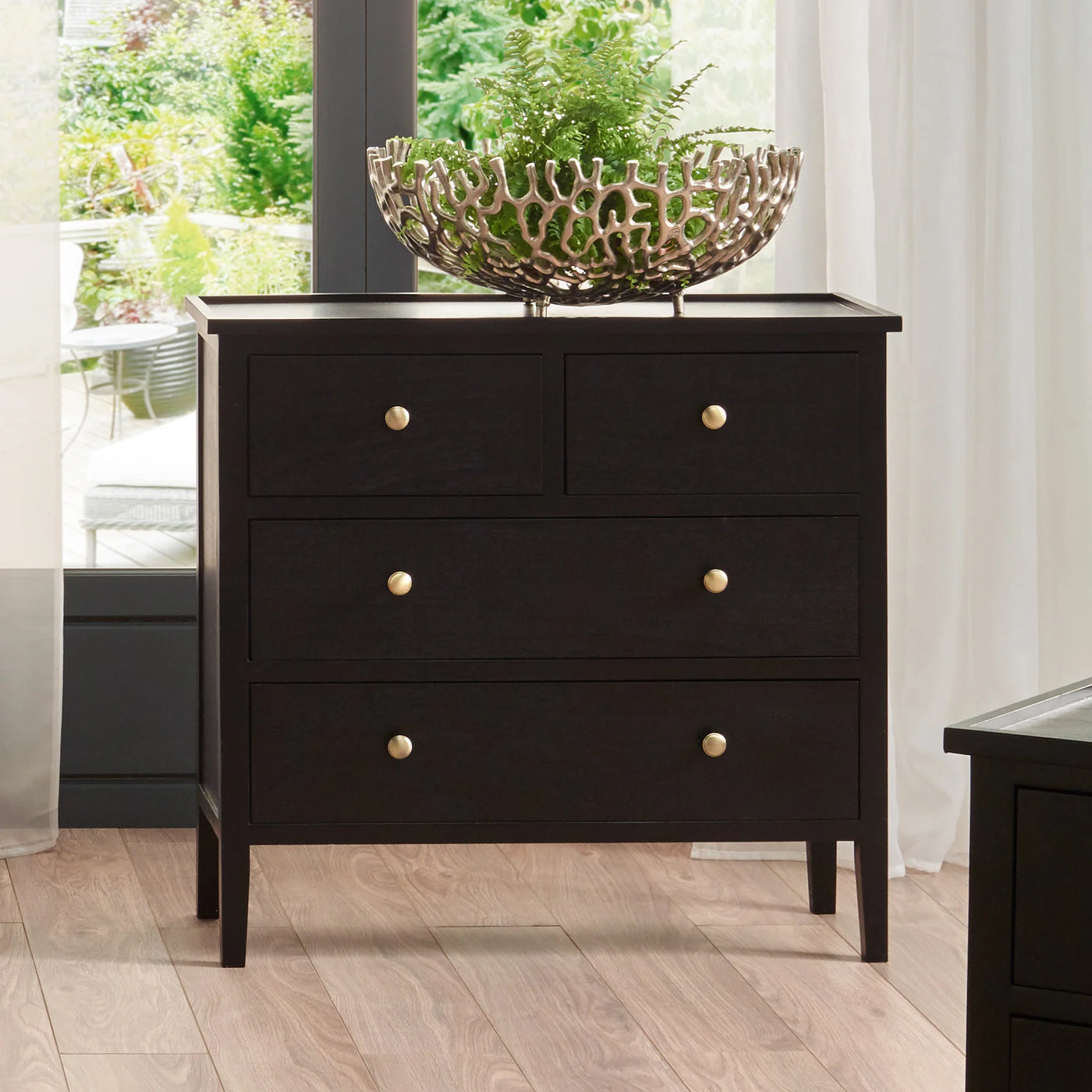 Chelmsford-Satin-Black-Pine-Wood-4-Drawer-Unit_1