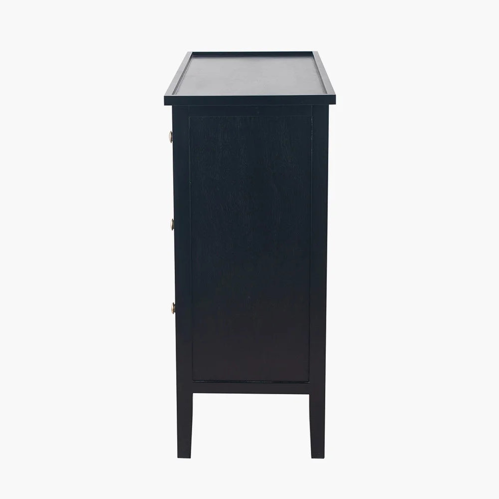 Chelmsford-Satin-Black-Pine-Wood-4-Drawer-Unit_3