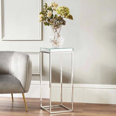 Elysee-Mirrored-Glass-and-Silver-Metal-Square-Side-Table_1
