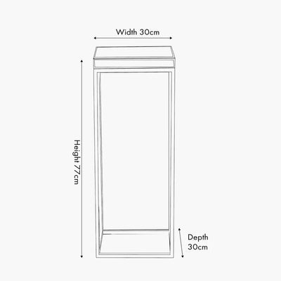 Elysee-Mirrored-Glass-and-Silver-Metal-Square-Side-Table_2