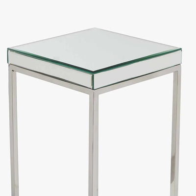 Elysee-Mirrored-Glass-and-Silver-Metal-Square-Side-Table_3