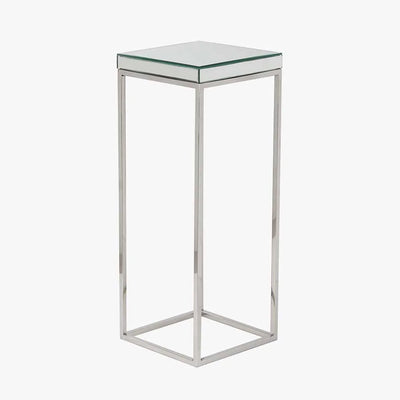 Elysee-Mirrored-Glass-and-Silver-Metal-Square-Side-Table_4