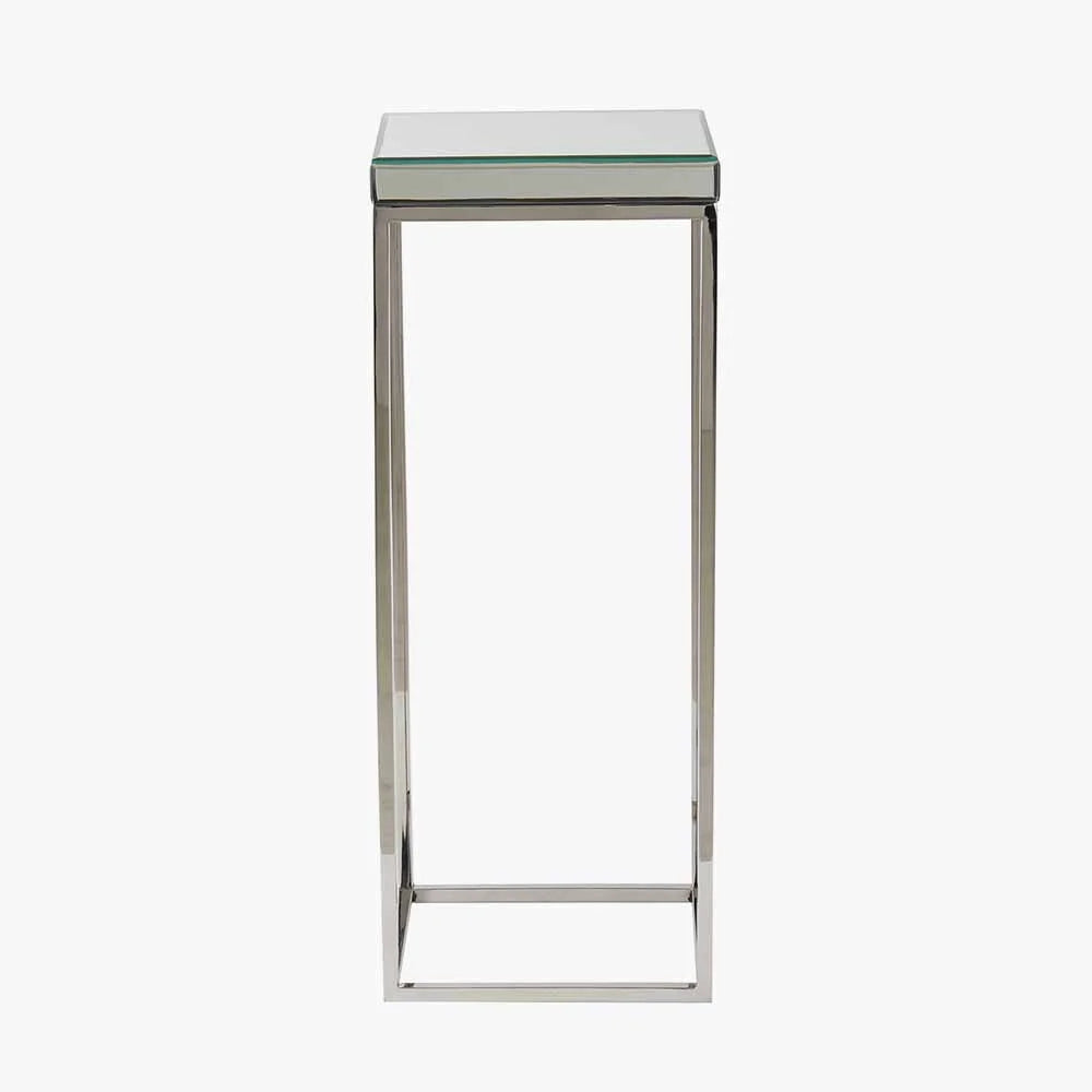 Elysee-Mirrored-Glass-and-Silver-Metal-Square-Side-Table_5