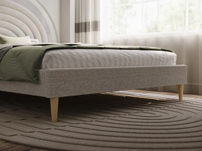 Flair-Ava-Boucle-Double-Bed-footboard-closeup-double