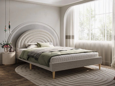 Flair-Ava-Boucle-Double-Bed-main-view-double-grey