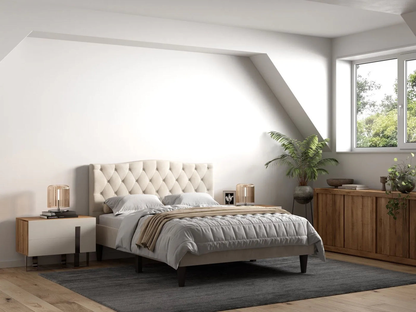 Flair-Barkby-Fabric-Bed-Beige-_4