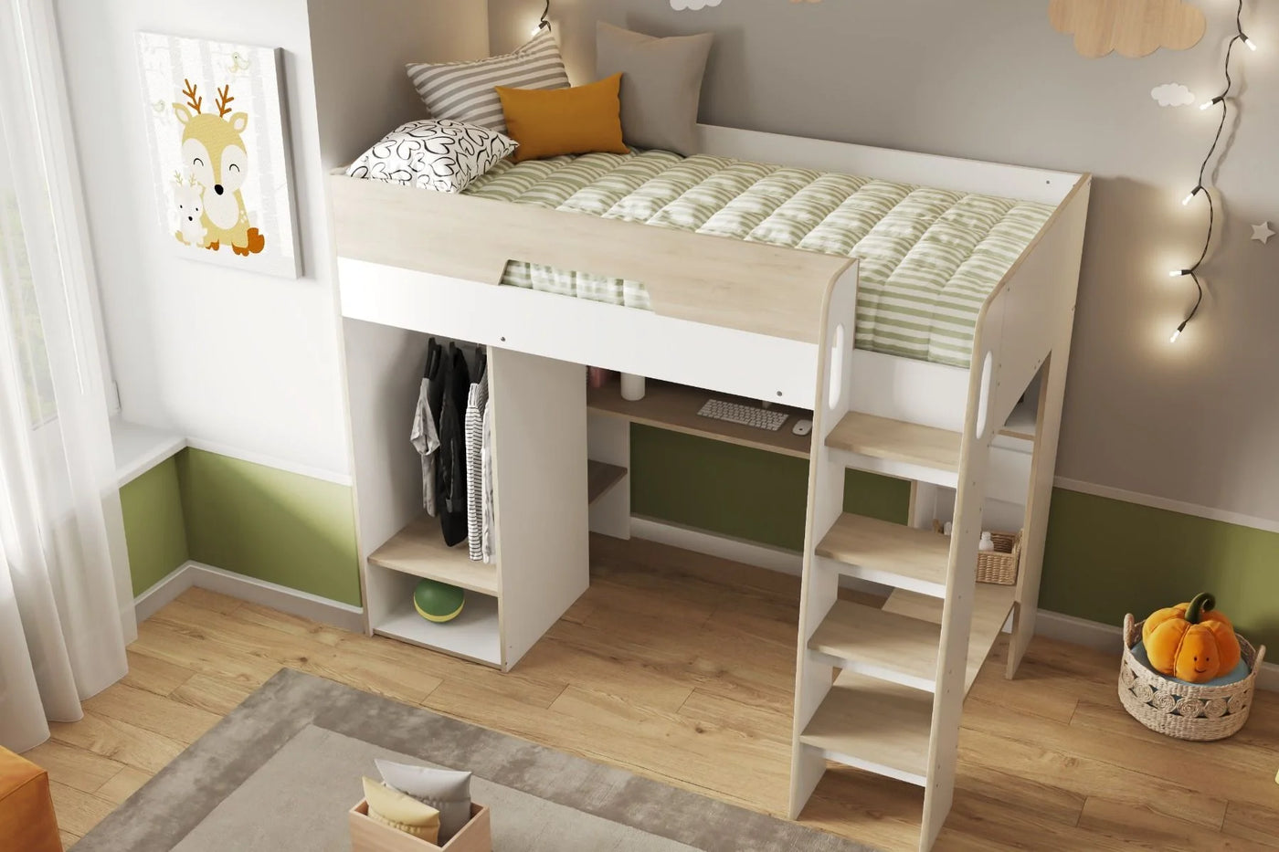 Flair-Coco-High-Sleeper-Workstation-with-Wardrobe-3