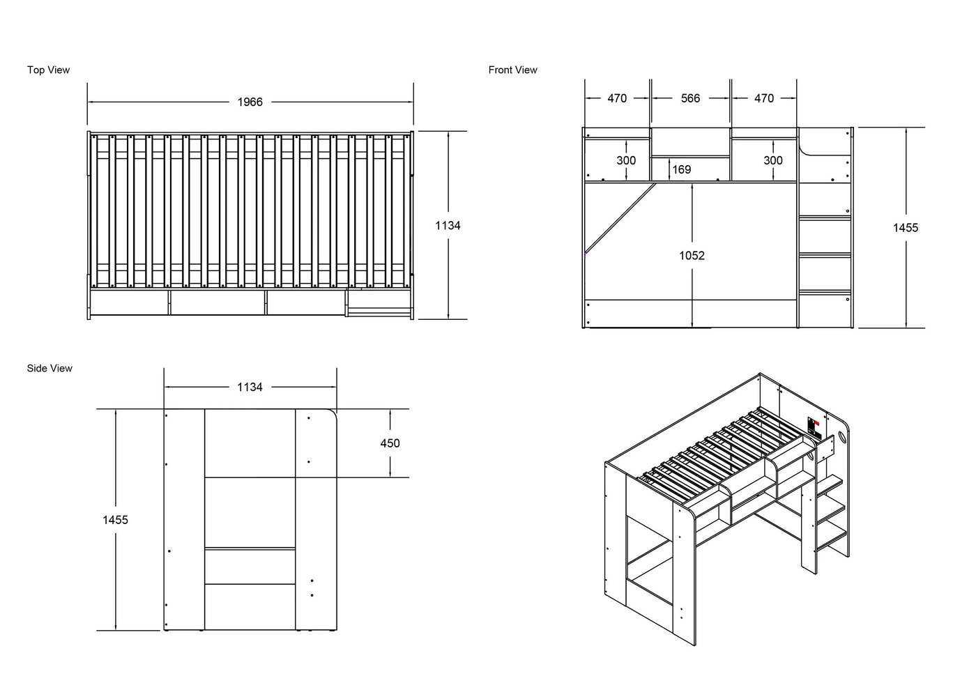 Flair-Furnishings-Wizard-Junior-High-Sleeper-Storage-Station-Dimensions