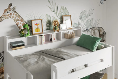 Flair-Interstellar-Bunk-Bed-White-with-Optional-Trundle-Top-View