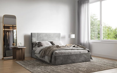 Flair-Velvet-Sonar-Ottoman-Bed-Silver-2