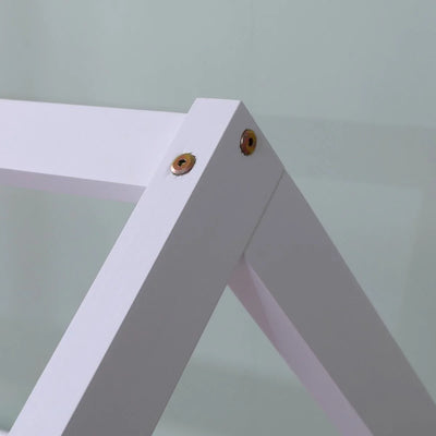 Flair-White-Wooden-Explorer-Playhouse-Bed-With-Rails-3