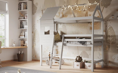 Flair-White-Wooden-Hideaway-Treehouse-Mid-Sleeper-8