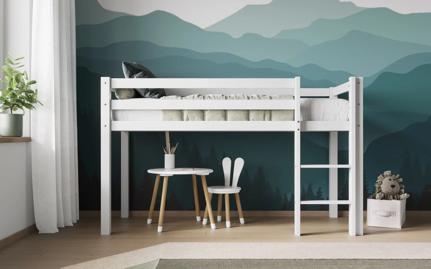 Flair-Wooden-Elara-Shorty-Midsleeper-Bed-White-3