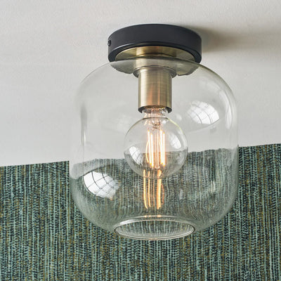 Florence-Black-Metal-and-Glass-Flush-Pendant_1