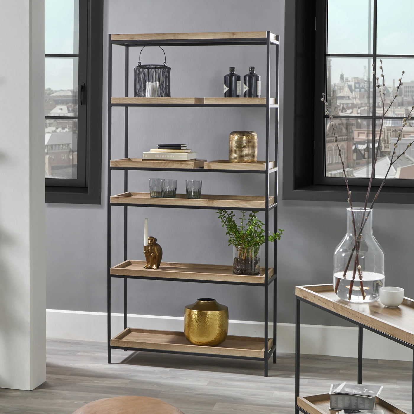 Gallery-Natural-Wood-Veneer-and-Black-Metal-5-Shelf-Unit_1
