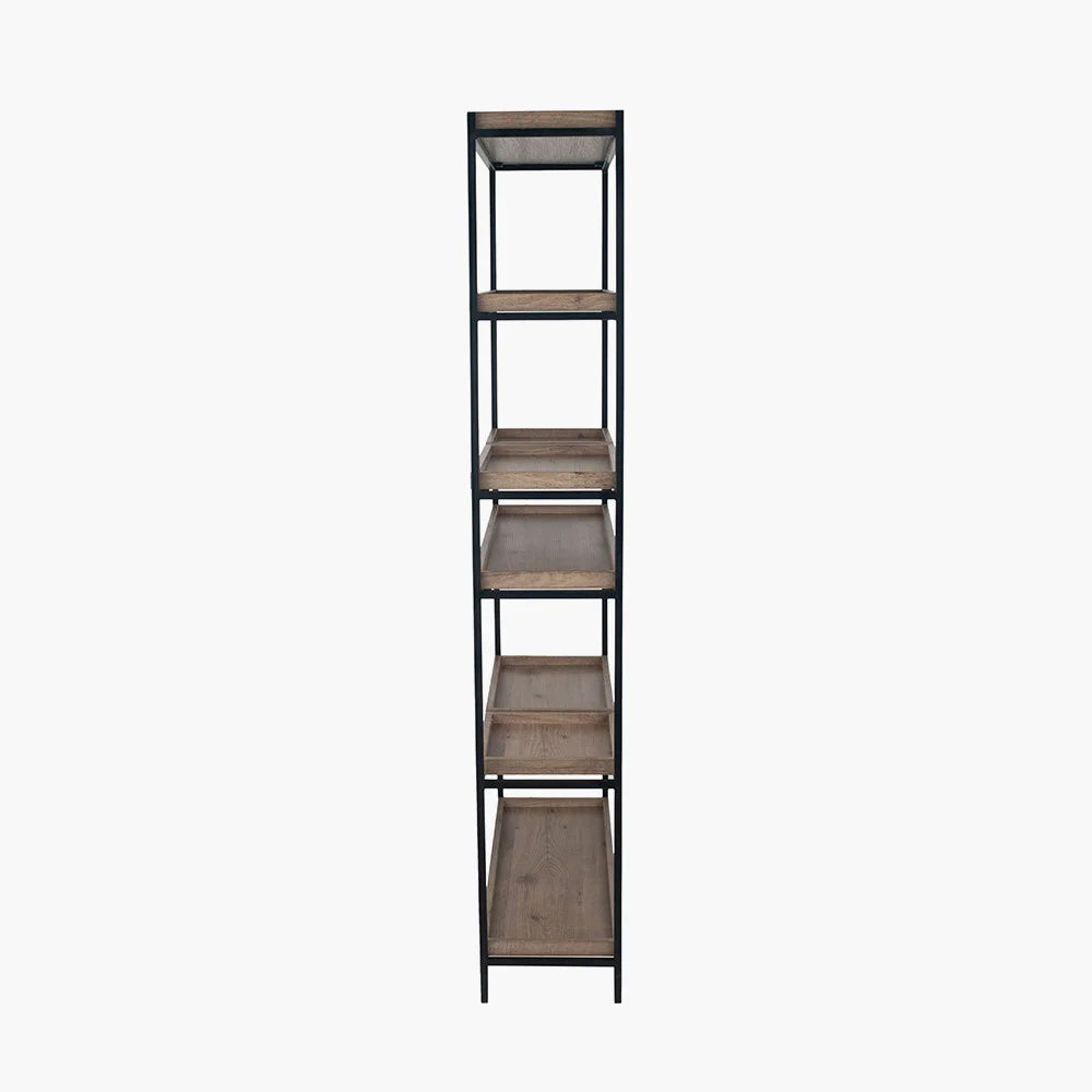 Gallery-Natural-Wood-Veneer-and-Black-Metal-5-Shelf-Unit_2