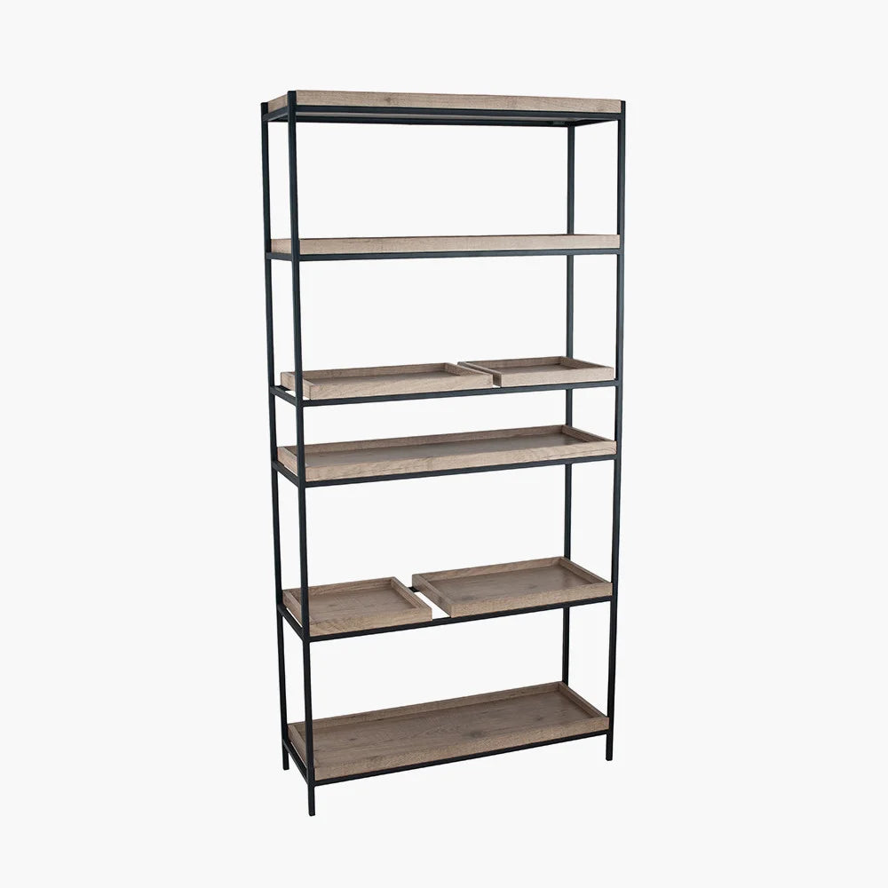 Gallery-Natural-Wood-Veneer-and-Black-Metal-5-Shelf-Unit_5