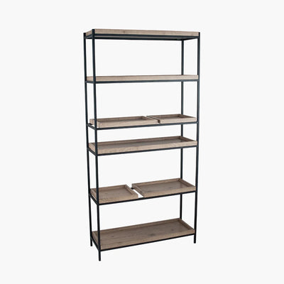Gallery-Natural-Wood-Veneer-and-Black-Metal-5-Shelf-Unit_5