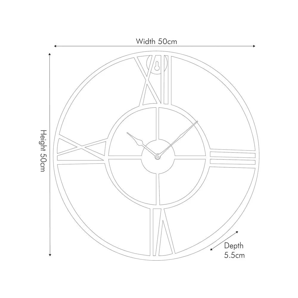 Gold-Metal-Double-Framed-Round-Wall-Clock_1