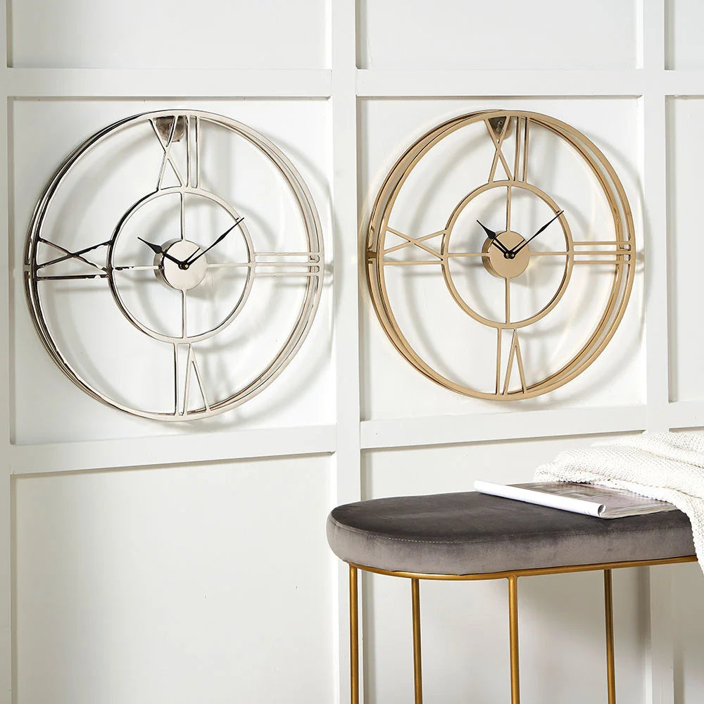 Gold-Metal-Double-Framed-Round-Wall-Clock_2