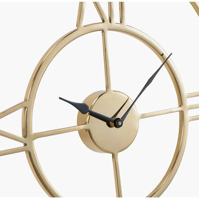 Gold-Metal-Double-Framed-Round-Wall-Clock_5
