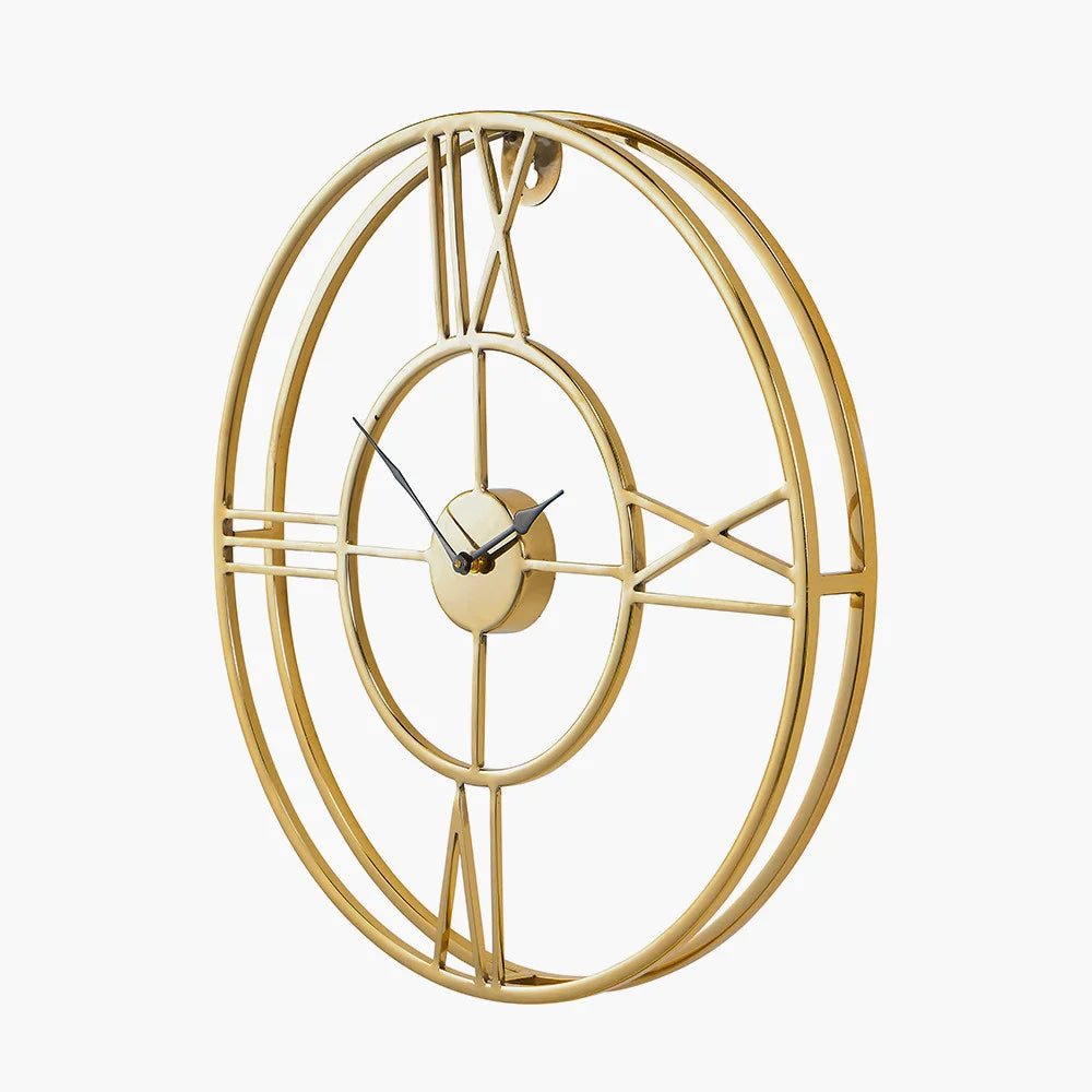 Gold-Metal-Double-Framed-Round-Wall-Clock_6
