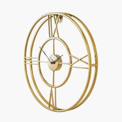 Gold-Metal-Double-Framed-Round-Wall-Clock_6