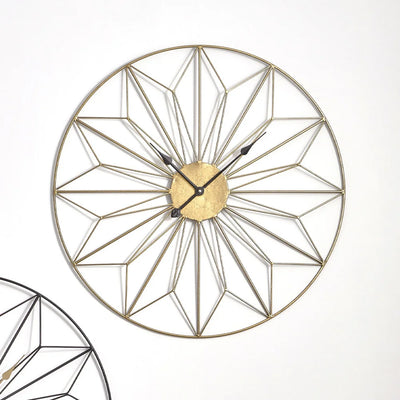 Gold-Metal-Geo-Design-Round-Wall-Clock_1
