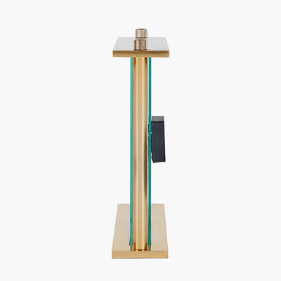 Gold-Metal-and-Glass-Floating-Clock-Face-Square-Table-Clock_6