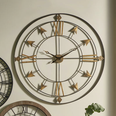 Graphite-and-Gold-Metal-Round-Wall-Clock-Large_1