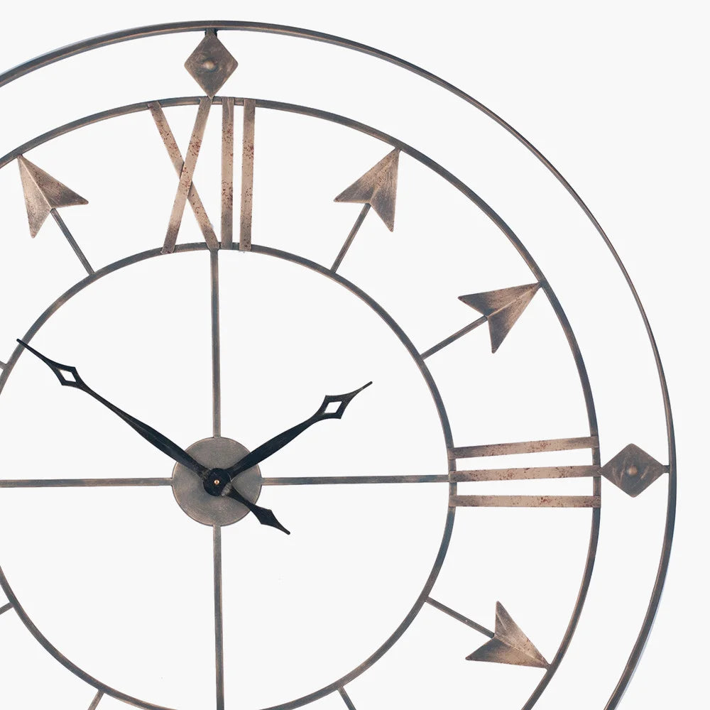 Graphite-and-Gold-Metal-Round-Wall-Clock-Large_2