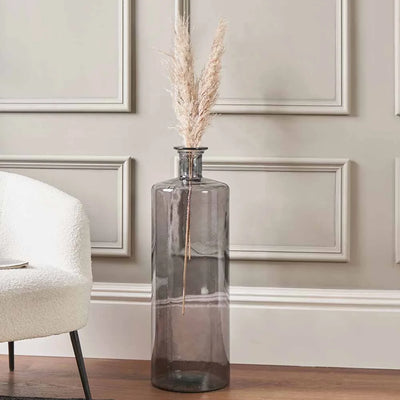 Grey-Recycled-Glass-Bottle-Vase-Tall_1