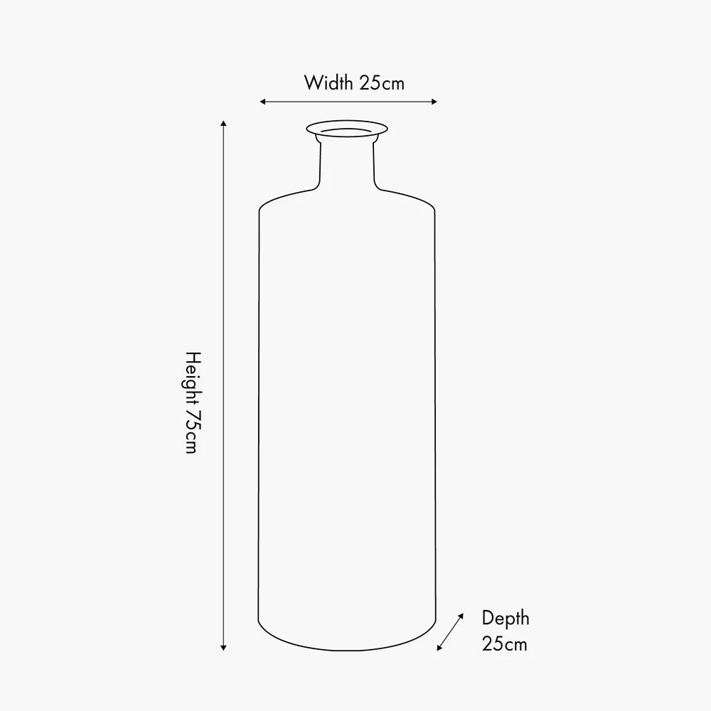 Grey-Recycled-Glass-Bottle-Vase-Tall_2