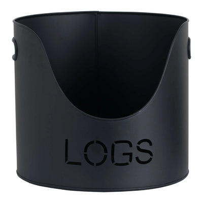 Hill-Interiors-Black-Finish-Logs-And-Kindling-Buckets-and-Matchstick-Holder_2
