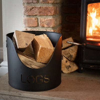 Hill-Interiors-Black-Finish-Logs-And-Kindling-Buckets-and-Matchstick-Holder_5