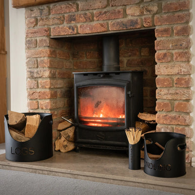 Hill-Interiors-Black-Finish-Logs-And-Kindling-Buckets-and-Matchstick-Holder_7