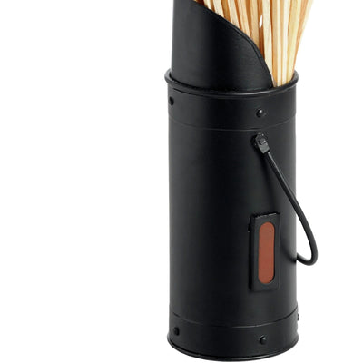 Hill-Interiors-Black-Matchstick-Holder-with-60-Matches_2