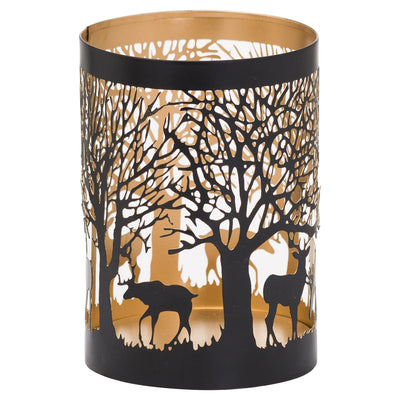 Hill-Interiors-Medium-Glowray-Stag-In-Forest-Lantern_2