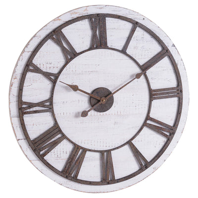 Hill-Interiors-Rustic-Wooden-Clock-With-Aged-Numerals-And-Hands_2