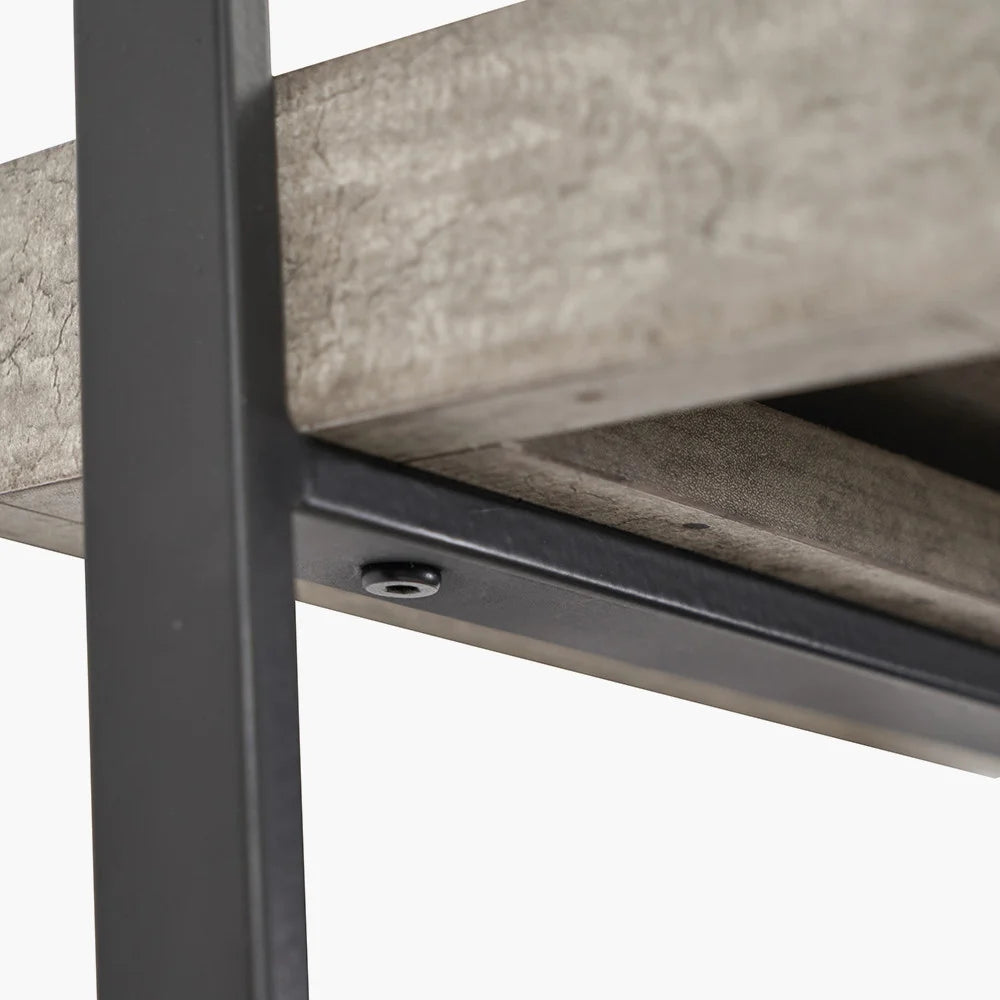 Jersey-Concrete-Effect-Wood-Veneer-and-Black-Metal-4-Shelf-Unit_4