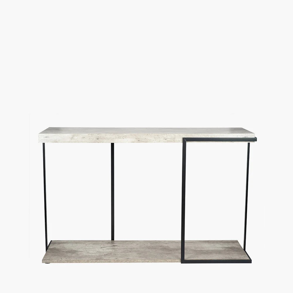 Jersey-Concrete-Effect-Wood-Veneer-and-Black-Metal-Console-Table_5