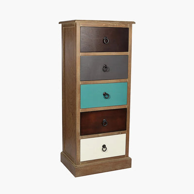 Loft-Blue-Multicoloured-Pine-Wood-5-Drawer-Unit_2