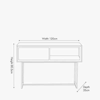 Marca-Sand-Wash-Acacia-Wood-and-Black-Metal-1-Drawer-Console-Table_2