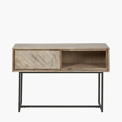 Marca-Sand-Wash-Acacia-Wood-and-Black-Metal-1-Drawer-Console-Table_6