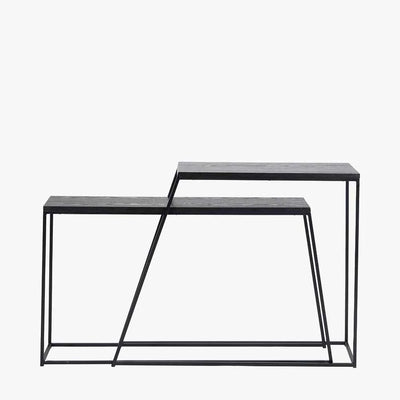 Mashiko-Set-of-2-Black-Ash-Veneer-and-Black-Metal-Console-Tables_8