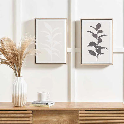 Natural-and-Black-Leaf-Print-Canvases-with-Natural-Frames-Set-of-2_1