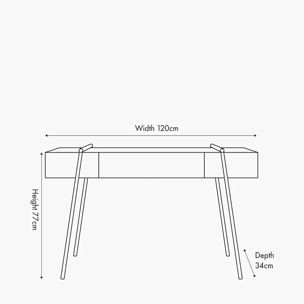 Osato-Light-Brown-Wood-Veneer-and-Black-Metal-1-Drawer-Console-Table_2