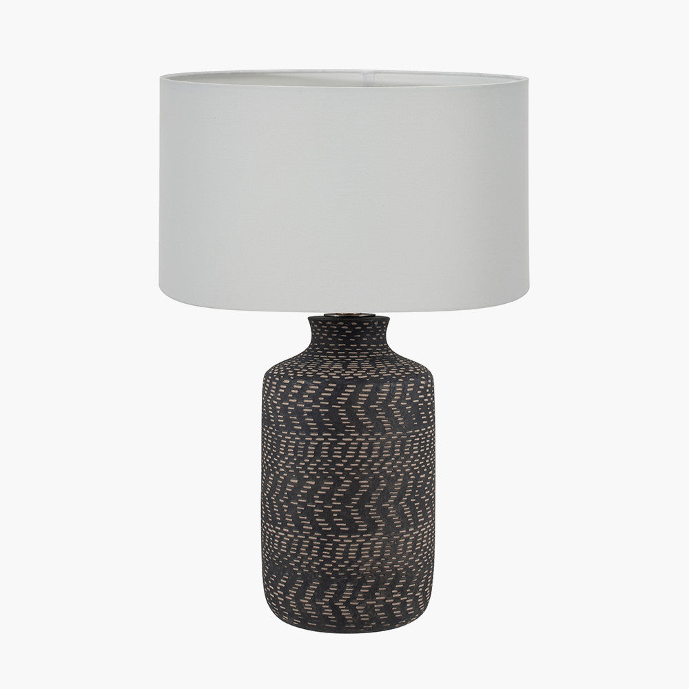 Pacific-Lifestyle-Atouk-Textured-Black-Stoneware-Table-Lamp-Base-with-Harry-35cm-Ivory-Cotton-Mix-Cylinder-Lampshade_1