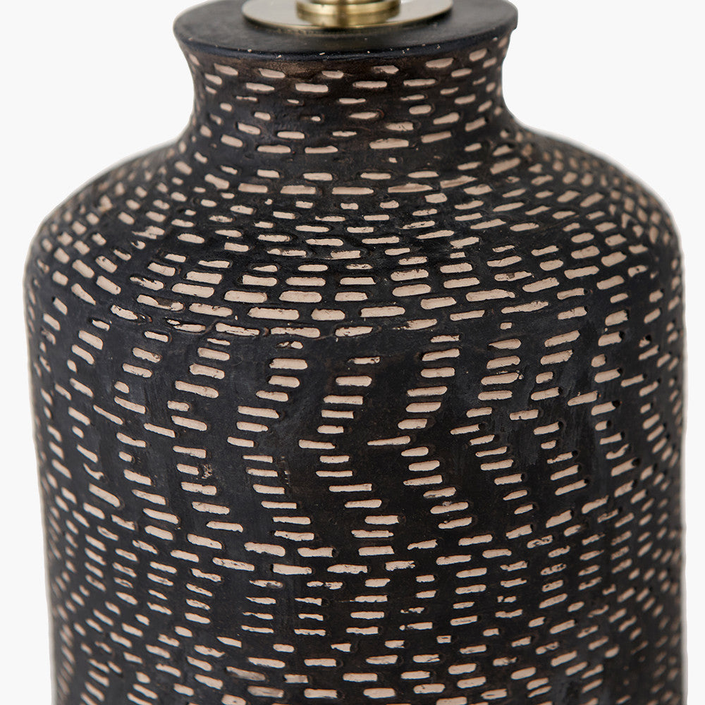 Pacific-Lifestyle-Atouk-Textured-Black-Stoneware-Table-Lamp-Base-with-Henry-35cm-White-Handloom-Cylinder-Lampshade_6