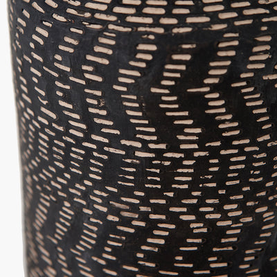 Pacific-Lifestyle-Atouk-Textured-Black-Stoneware-Table-Lamp-Base-with-Henry-35cm-White-Handloom-Cylinder-Lampshade_8